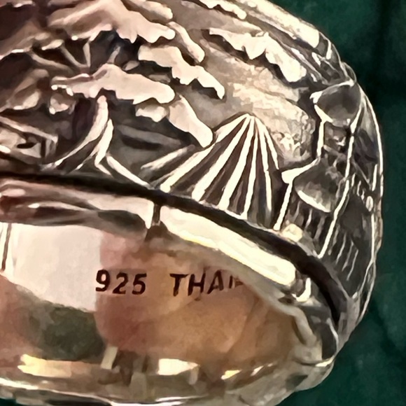 *Sold* NWOT Unique JAI John Hardy Sterling Silver Japanese Scenery Spinner Ring - Picture 5 of 8